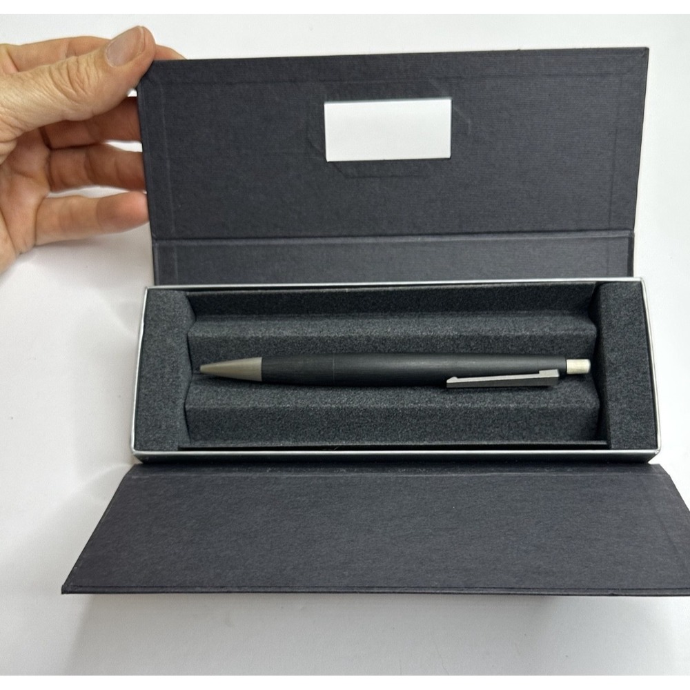 Lamy Ballpoint Pen Black Brushed Stainless Steel 2000